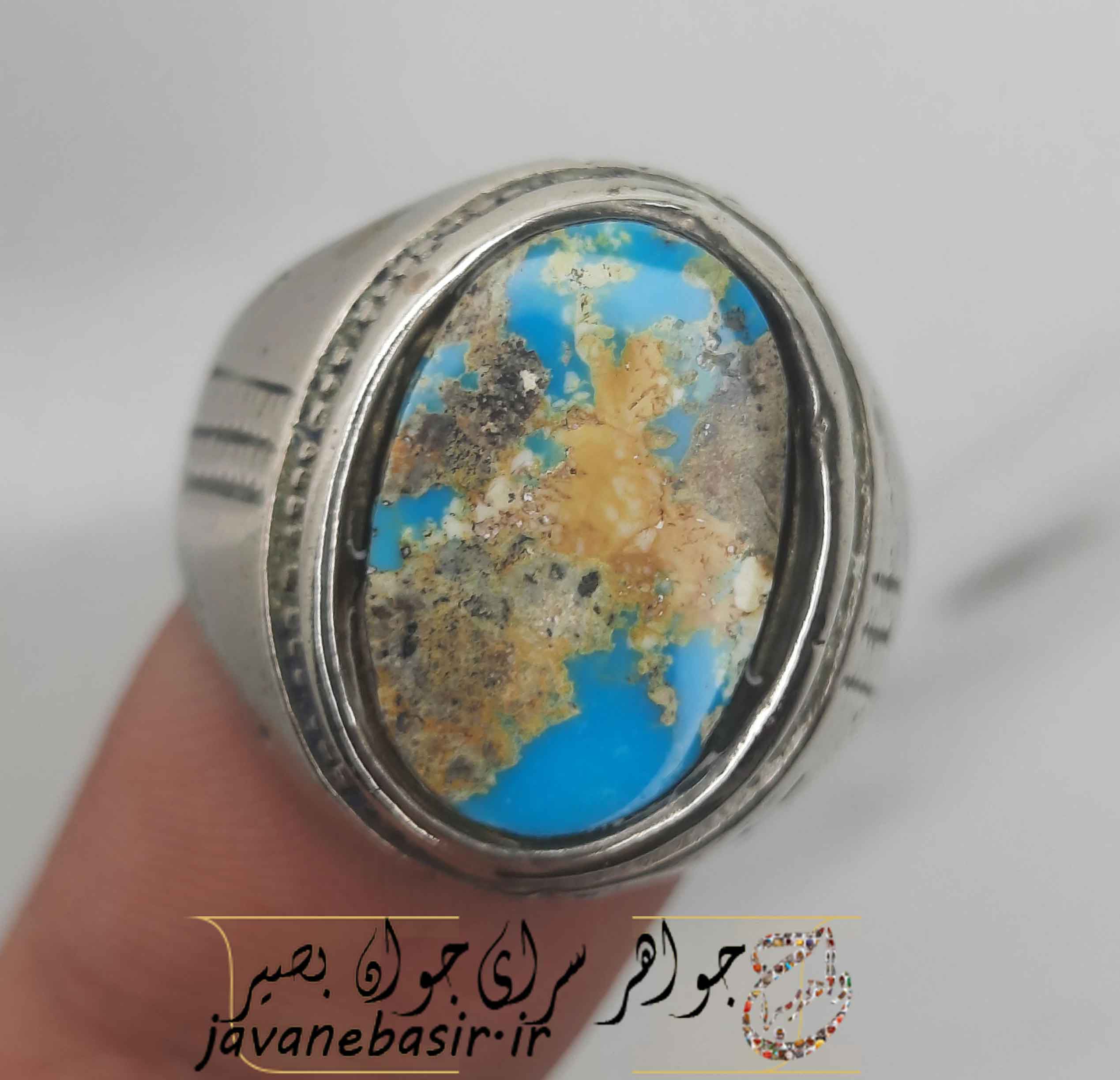 انگشتر فیروزه نیشابور رکاب فیلی