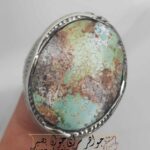 انگشتر فیروزه سبز آبی نیشابور