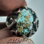 انگشتر فیروزه با رکاب اشکی