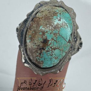انگشتر فیروزه نیشابور با تراش دامله 5 انگشتر فیروزه نیشابور با تراش دامله