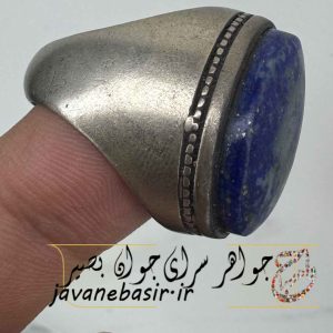 انگشتر لاجورد رکاب فیلی با دعا مخصوص