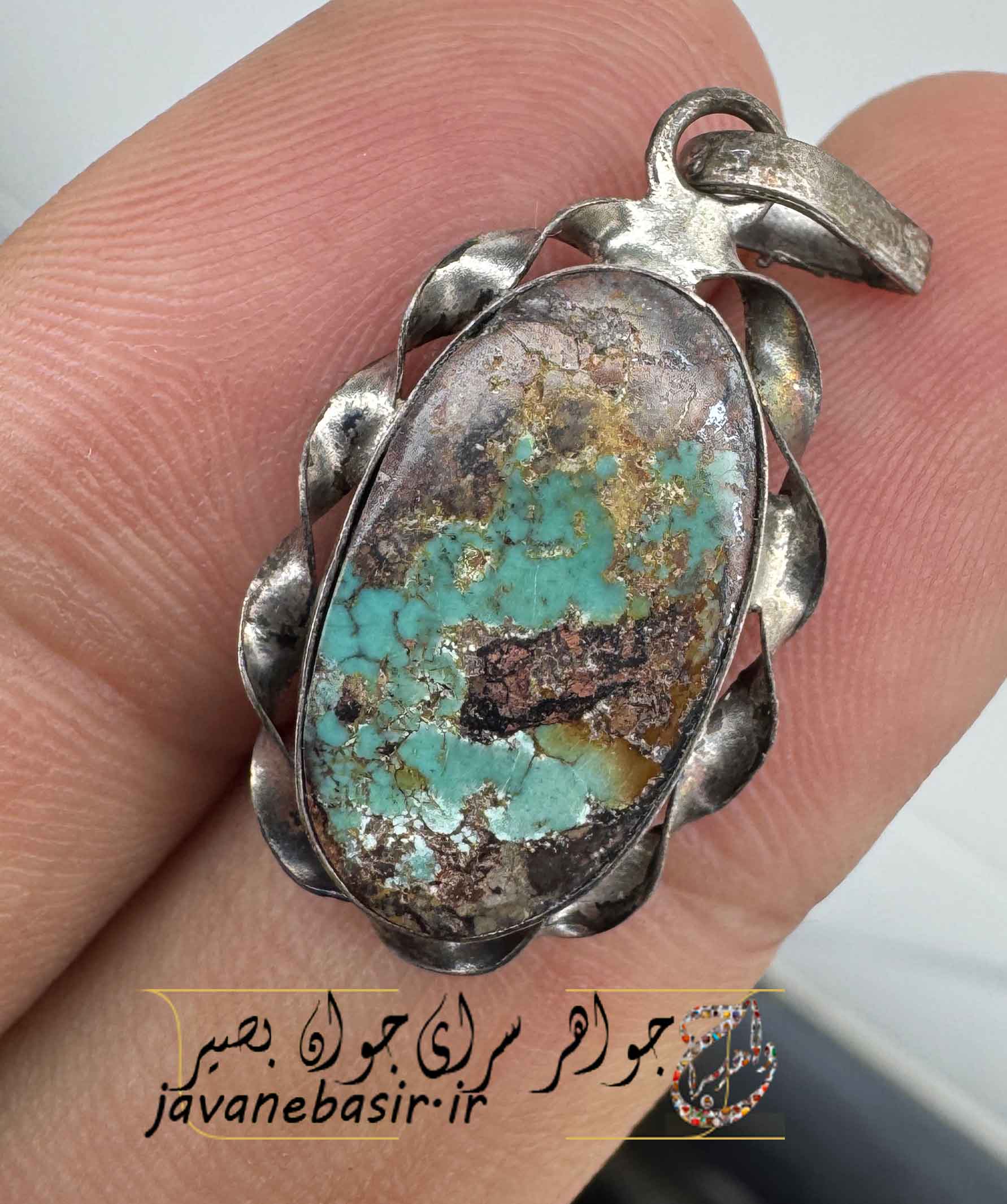 گردنبند فیروزه نیشابوری کهنه