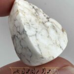 نگین فیروزه سفید مصور