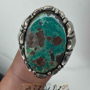 انگشتر فیروزه نیشابوری معدنی