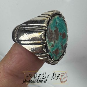 انگشتر فیروزه نیشابوری معدنی