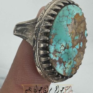 انگشتر فیروزه مصور با چهره واضح : یار و یاوری همیشگی