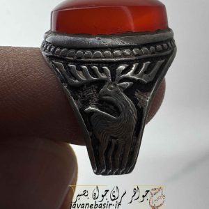 انگشتر عقیق سرخ