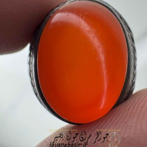 انگشتر عقیق سرخ اصلی نقره 925