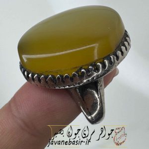 انگشتر عقیق زرد اقتصادی