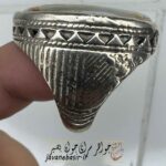 انگشتر عقیق ترک دار ارزان درشت