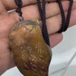 گردنبند مستند و کلکسیونی جفت سنگ سلطانی مصور