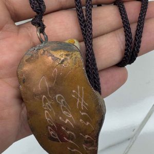 گردنبند مستند و کلکسیونی جفت سنگ سلطانی مصور