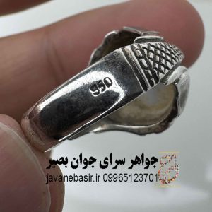 انگشتر باباقوری نقره مدل چشم حارس | باطل‌السحر و دفع چشم‌زخم