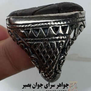 انگشتر هبهاب سیاه با نماد آفریقایی