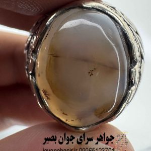 انگشتر عقیق شجر معدنی
