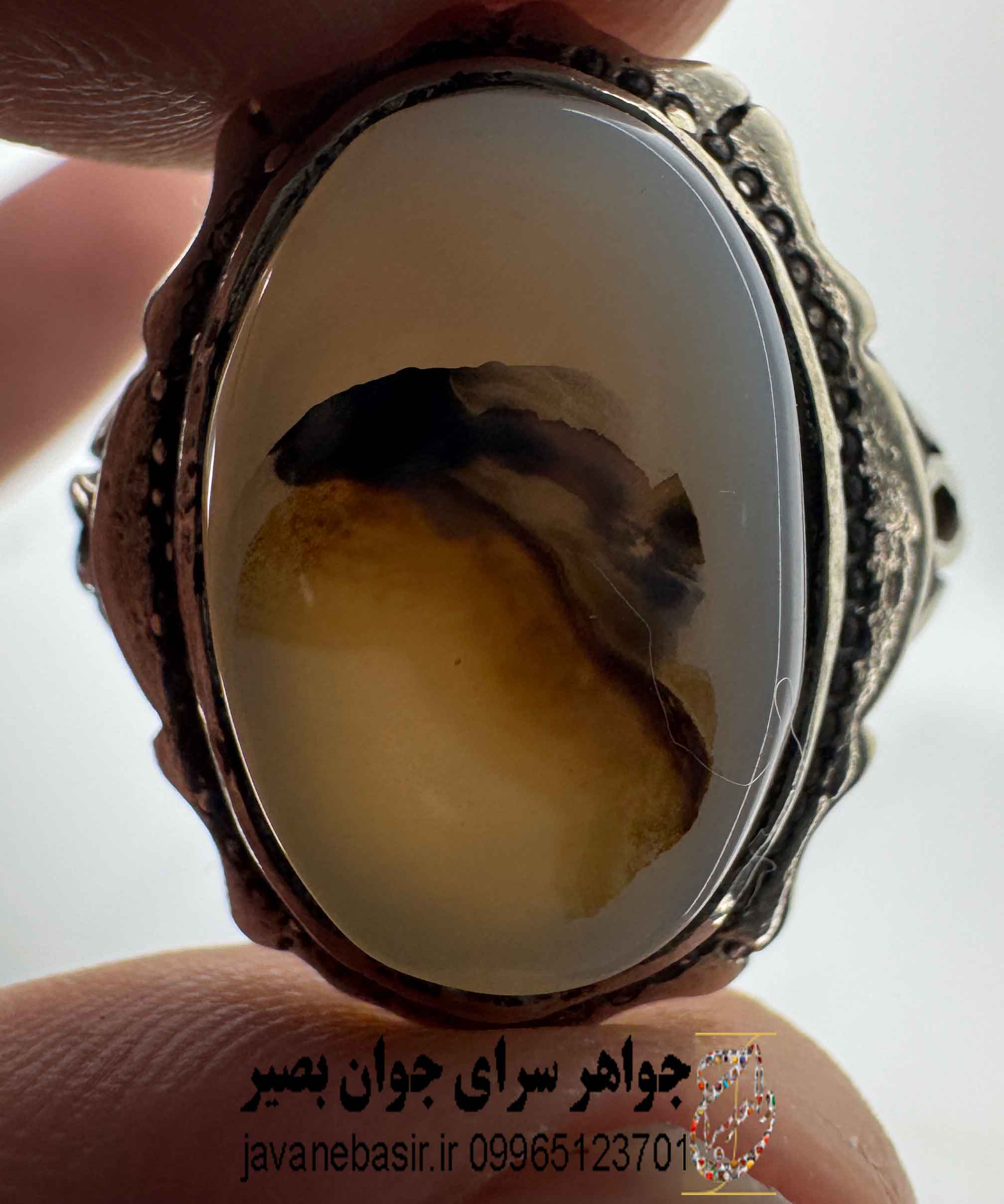 انگشتر عقیق شجر مصور