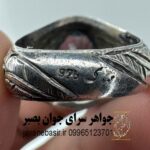 انگشتر توپاز آبی دستساز نقره 925
