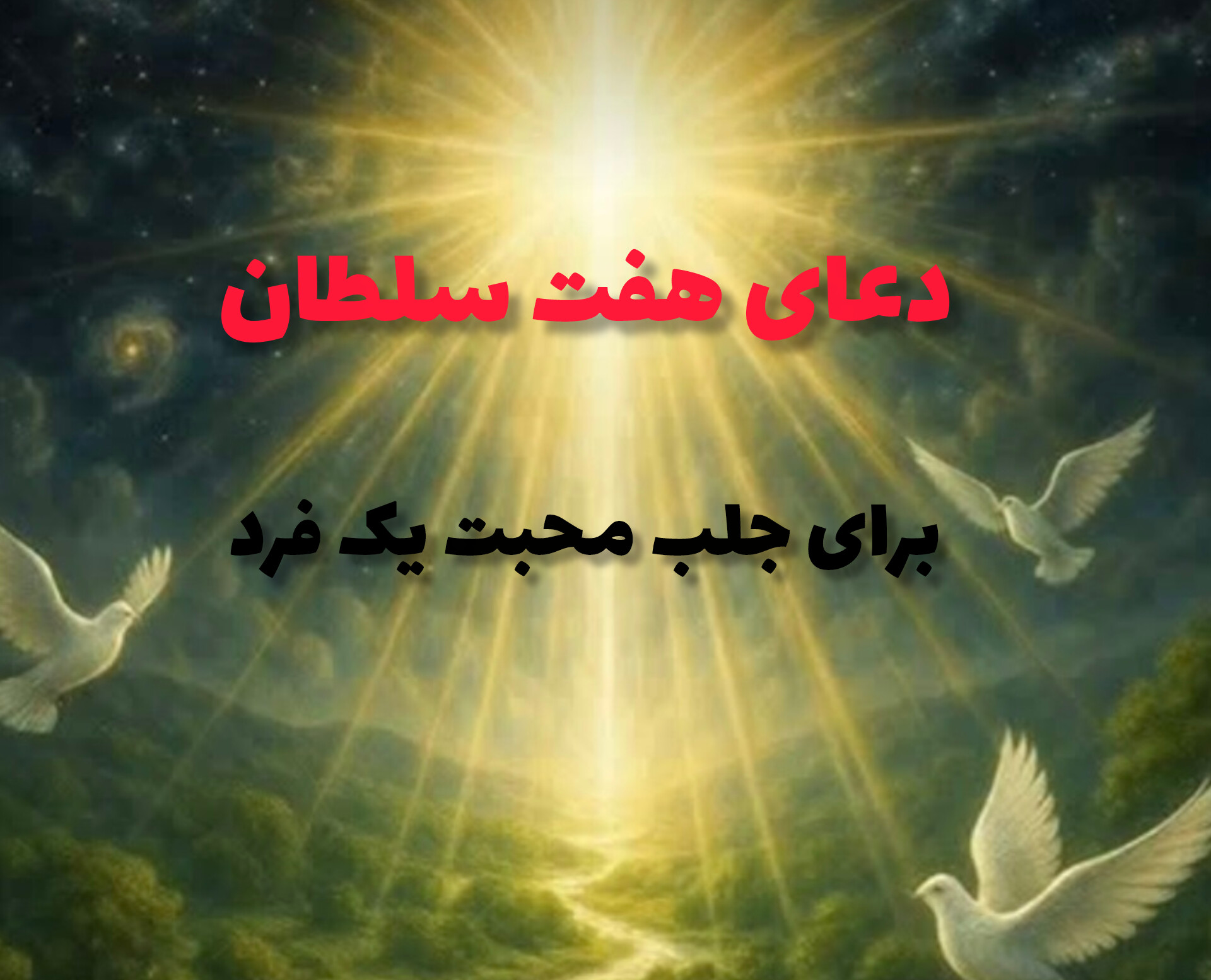 دعای هفت سلطان برای جلب محبت یك فرد 