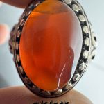 انگشتر عقیق سرخ یمنی