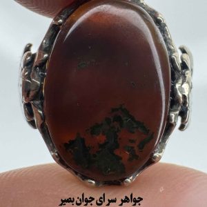 انگشتر عقیق یمنی سرخ