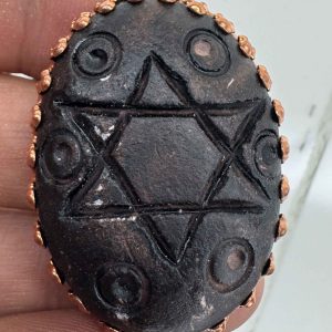 گردنبند هبهاب ستاره داود با حکاکی استاد حرفه ای