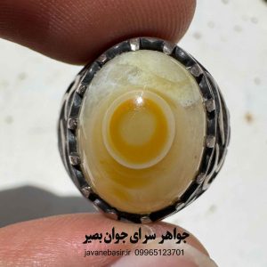 خرید انگشتر باباقوری زرد و عسلی | جذب ثروت و افزایش خلاقیت 9 خرید انگشتر باباقوری زرد