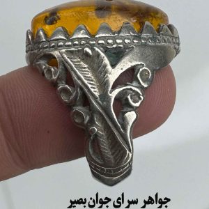 انگشتر مدیریتی مورچهدار؛ صلابت با طرح کهربا