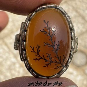 خرید انگشتر عقیق زرد