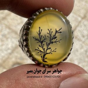 انگشتر عقیق زرد