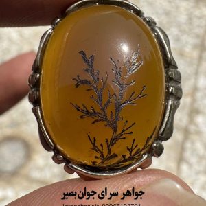 انگشتر عقیق زرد