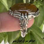 انگشتر عقیق زرد