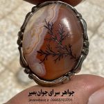 خرید انگشتر عقیق سلیمانی طرح شجر | ریشه دواندن در ثروت و برکت