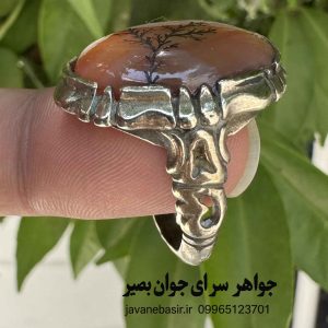 خرید انگشتر عقیق سلیمانی طرح شجر | ریشه دواندن در ثروت و برکت