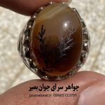 خرید انگشتر عقیق با کاروینگ شجر نایاب | مدل ریشه‌های طلایی